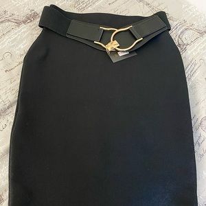 Bodycon black dress skirt